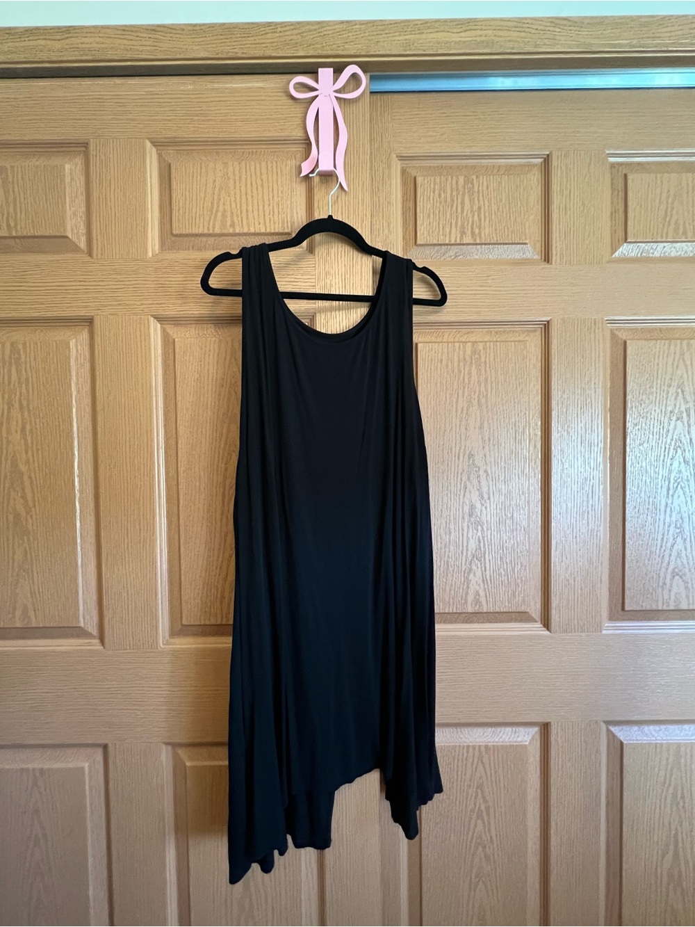 torrid Black Sleeveless Asymmetric Swing tank